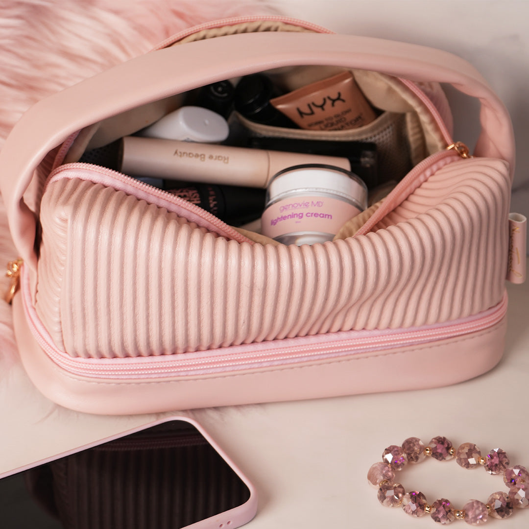 Large Two-tiered Makeup, Skincare and Toiletry bag