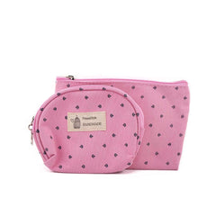 Clear Pink Makeup And Skincare Bag