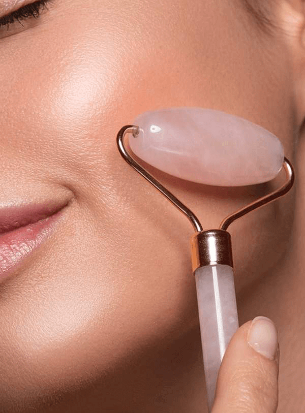 rose quartz face massager