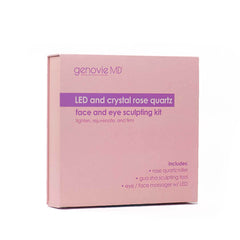 Led And Crystal Rose Quartz Face And Eye Sculpting Kit